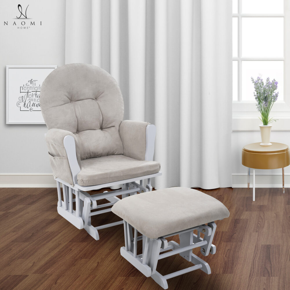 Glider and Ottoman Set by HomeStock - 22