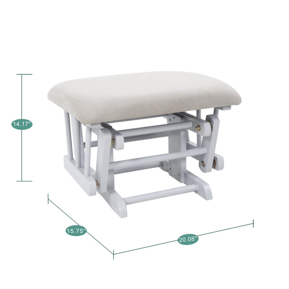 Glider and Ottoman Set by HomeStock - 28