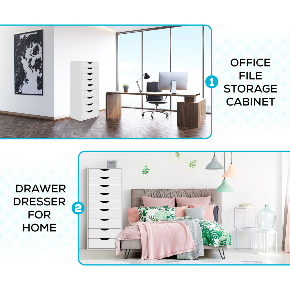 9-Drawer Office File Storage Cabinet by HomeStock - 71