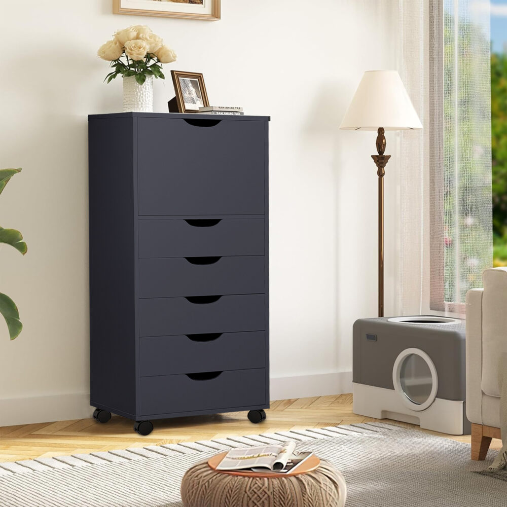 6-Drawer Office Storage Cabinet by HomeStock - 27
