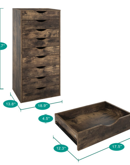 9-Drawer Office File Storage Cabinet by HomeStock - 10