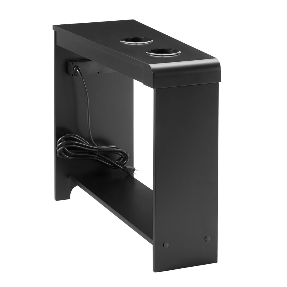 Chairside Table with USB Ports & Outlets by HomeStock - 2