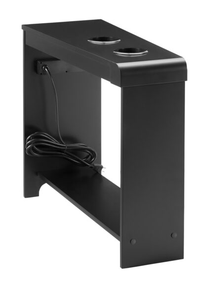 Chairside Table with USB Ports & Outlets by HomeStock - 4