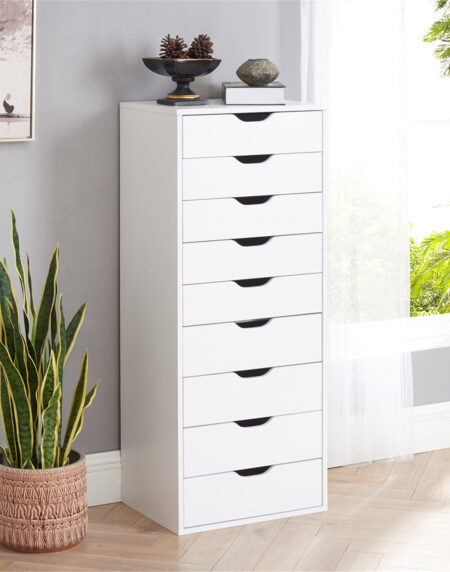 HomeStock 9 Drawer Chest Office Filing Storage Cabinet - 44