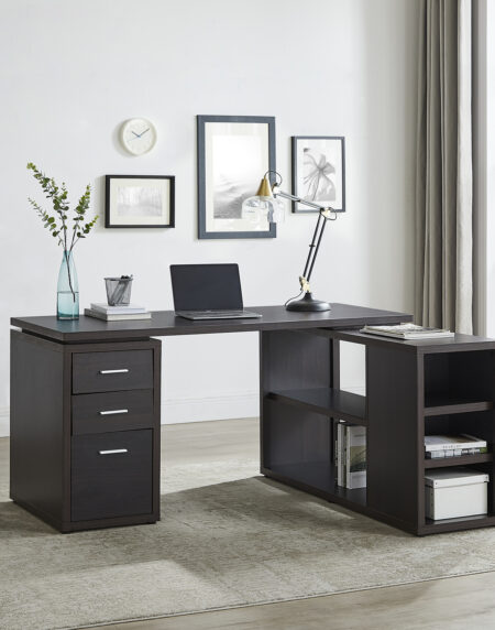 Executive L-Shaped Desk by HomeStock