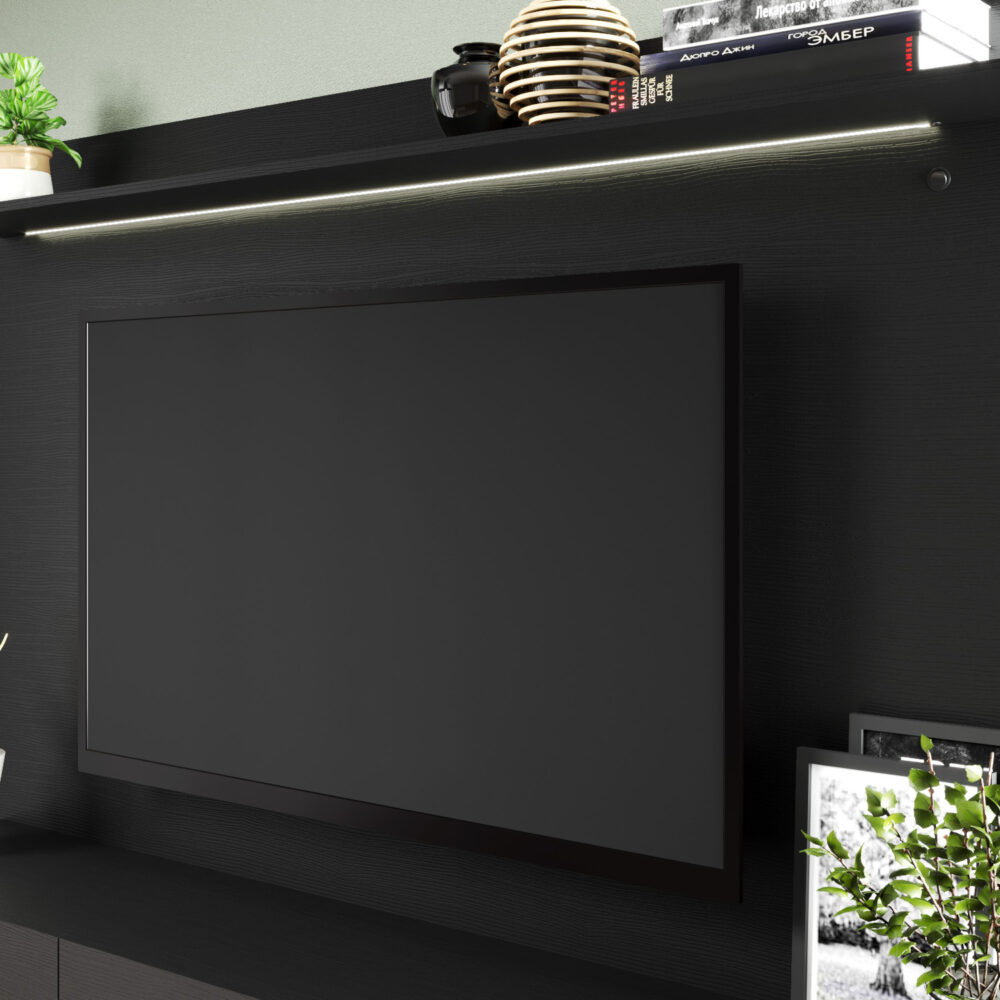 Wall Mounted Floating Entertainment Center for 70″ TVs by HomeStock - 11