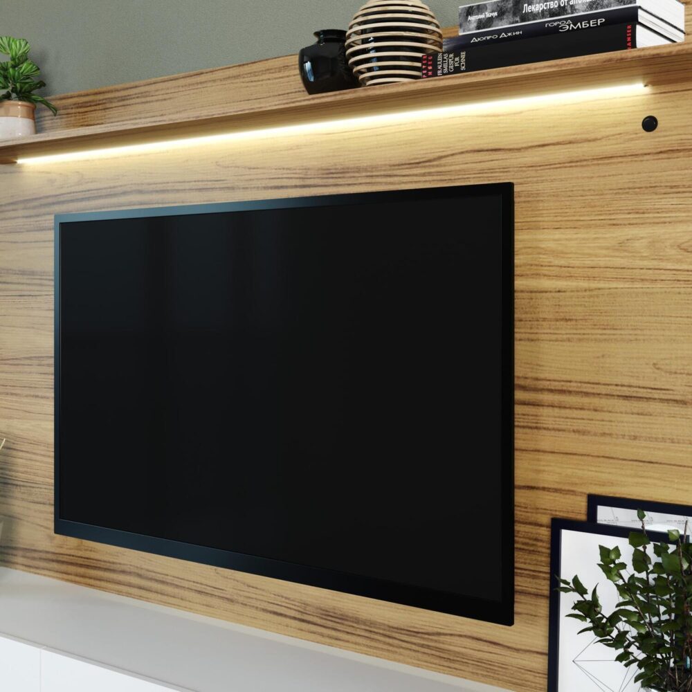 Wall Mounted Floating Entertainment Center for 70″ TVs by HomeStock - 15