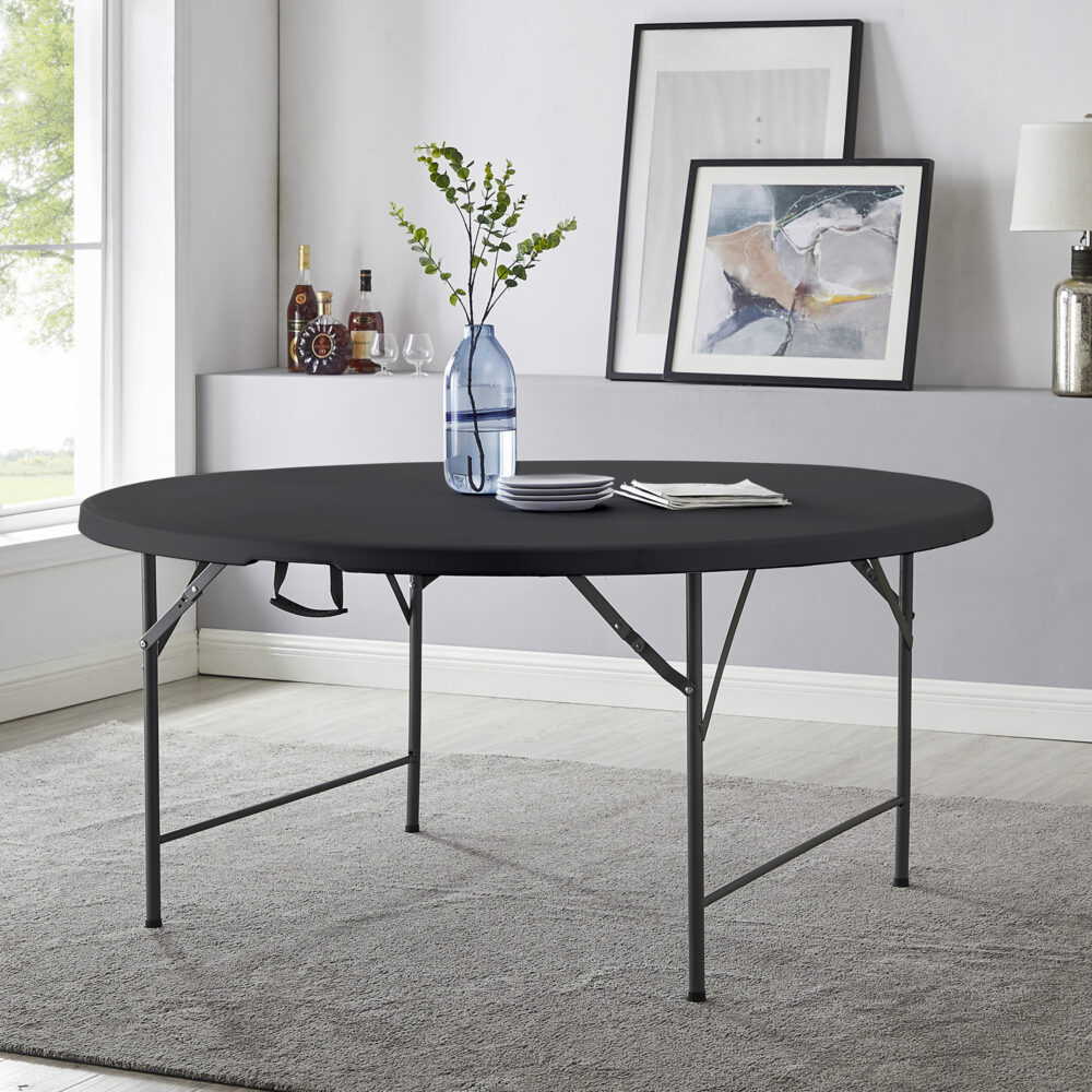 60″ Round Outdoor Folding Table - 29