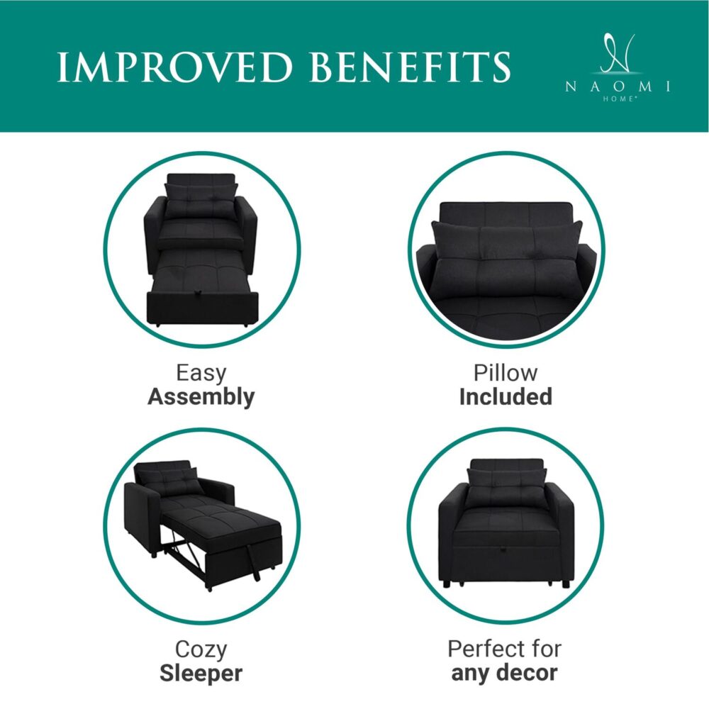 3-in-1 Foldable Chair by HomeStock - 10