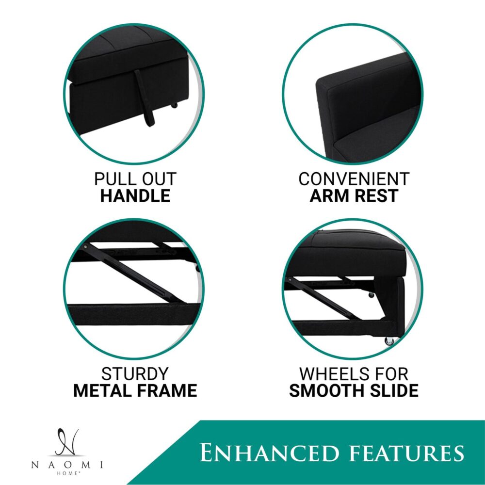 3-in-1 Foldable Chair by HomeStock - 11