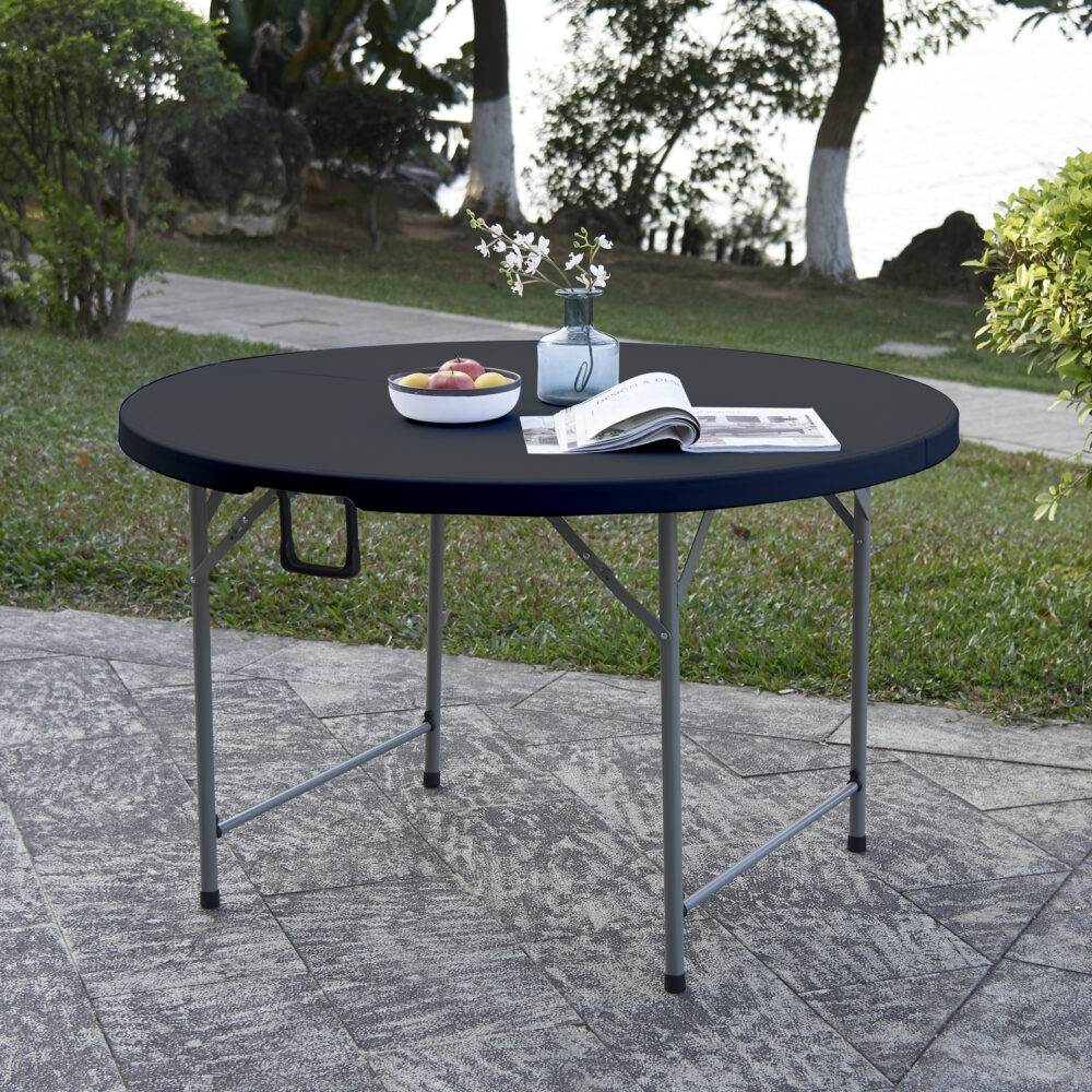 60″ Round Outdoor Folding Table - 22