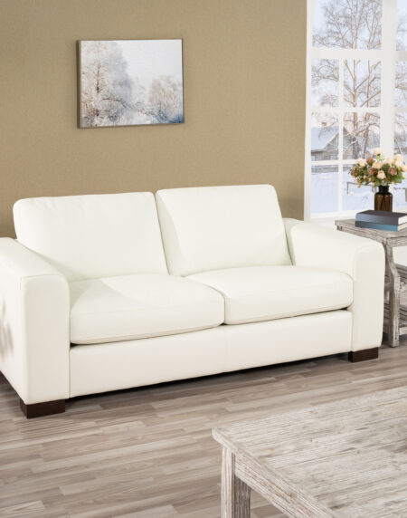 Genuine Leather Loveseat by HomeStock - 11