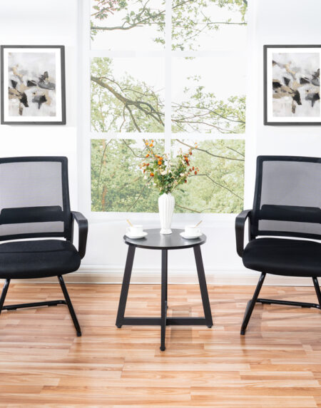 Ergonomic Mesh Office Guest Chair ? Breathable Reception Chair for Waiting Rooms, Medical Clinics ; Conference Areas