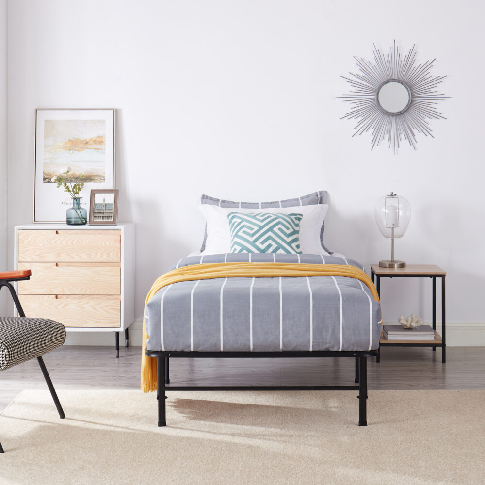 14″ Foldable Metal Platform Bed Frame by HomeStock - 8