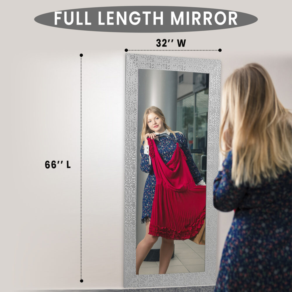 Mosaic Frame Tall Floor Mirror by HomeStock - 5