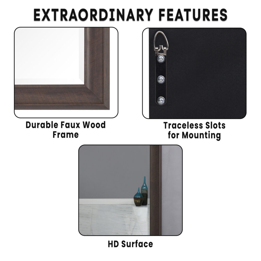 HomeStock Framed Full Body Mirror - 6