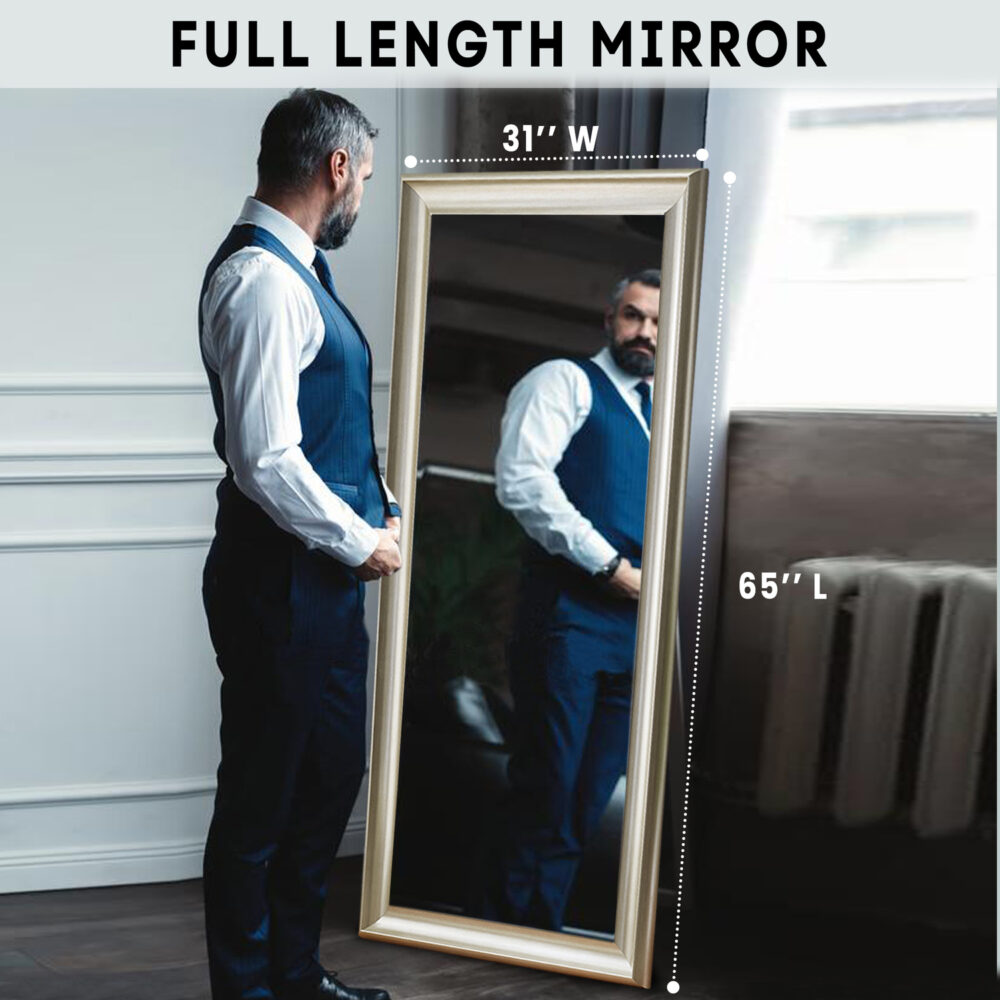 HomeStock Framed Full Body Mirror - 10