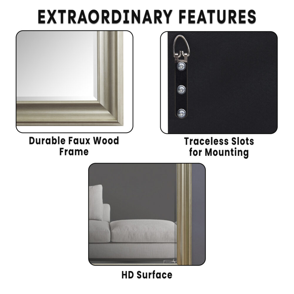 HomeStock Framed Full Body Mirror - 11