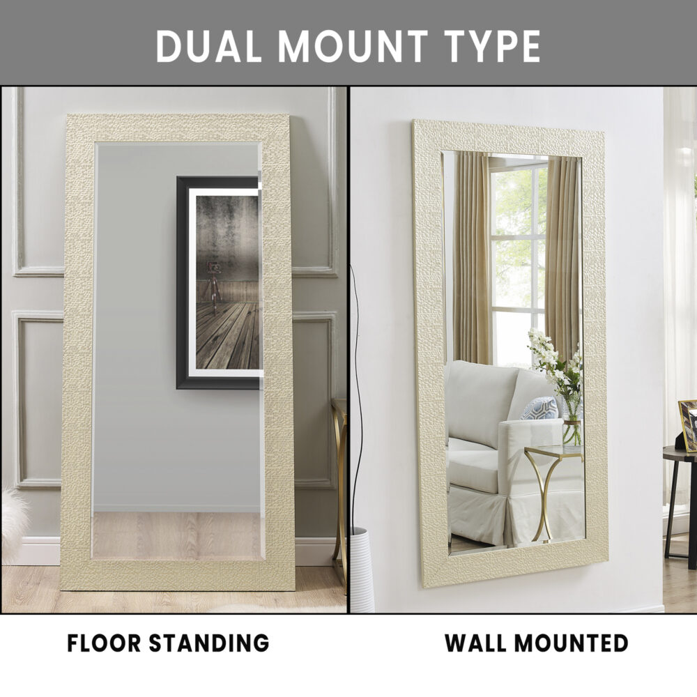 Mosaic Frame Tall Floor Mirror by HomeStock - 13