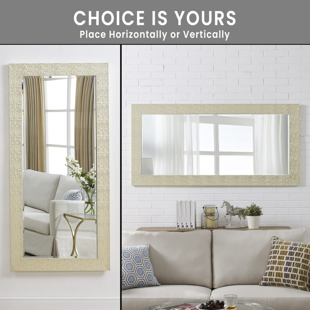 Mosaic Frame Tall Floor Mirror by HomeStock - 14