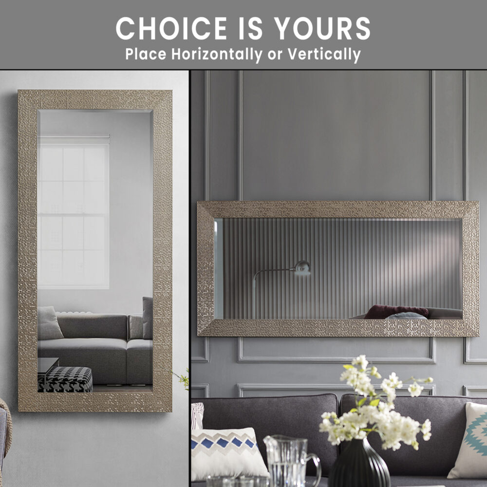 Mosaic Frame Tall Floor Mirror by HomeStock - 24