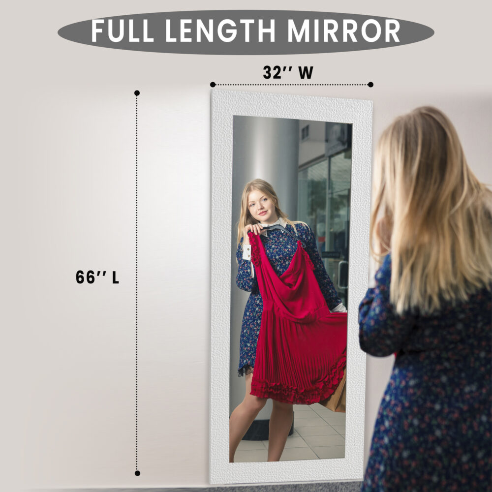 Mosaic Frame Tall Floor Mirror by HomeStock - 30