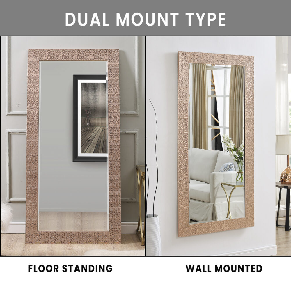 Mosaic Frame Tall Floor Mirror by HomeStock - 33
