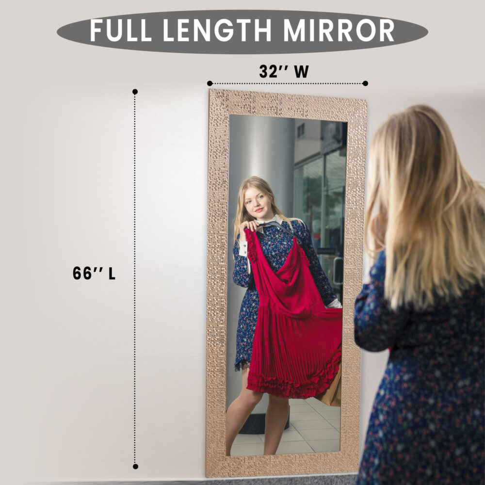 Mosaic Frame Tall Floor Mirror by HomeStock - 35