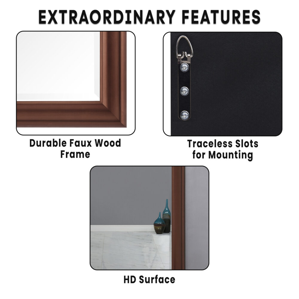 HomeStock Framed Full Body Mirror - 31