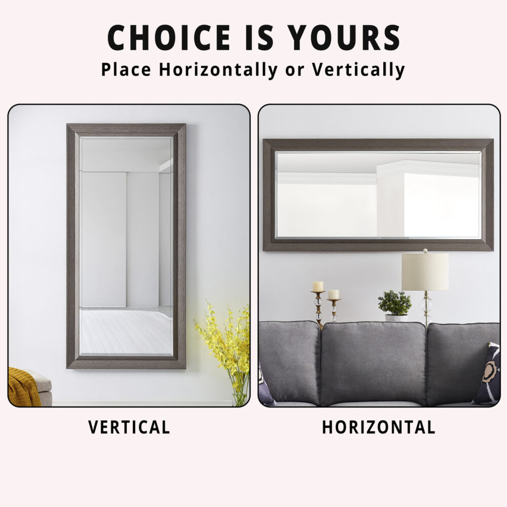 HomeStock Elegant Beveled Leaner Floor Mirror - 4