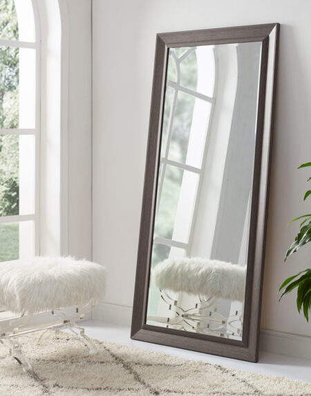 HomeStock Elegant Beveled Leaner Floor Mirror - 7