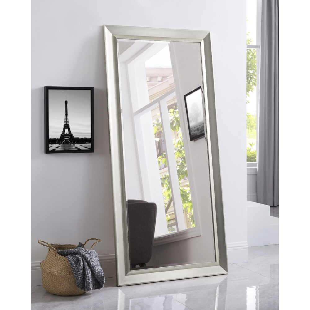 HomeStock Elegant Beveled Leaner Floor Mirror - 7