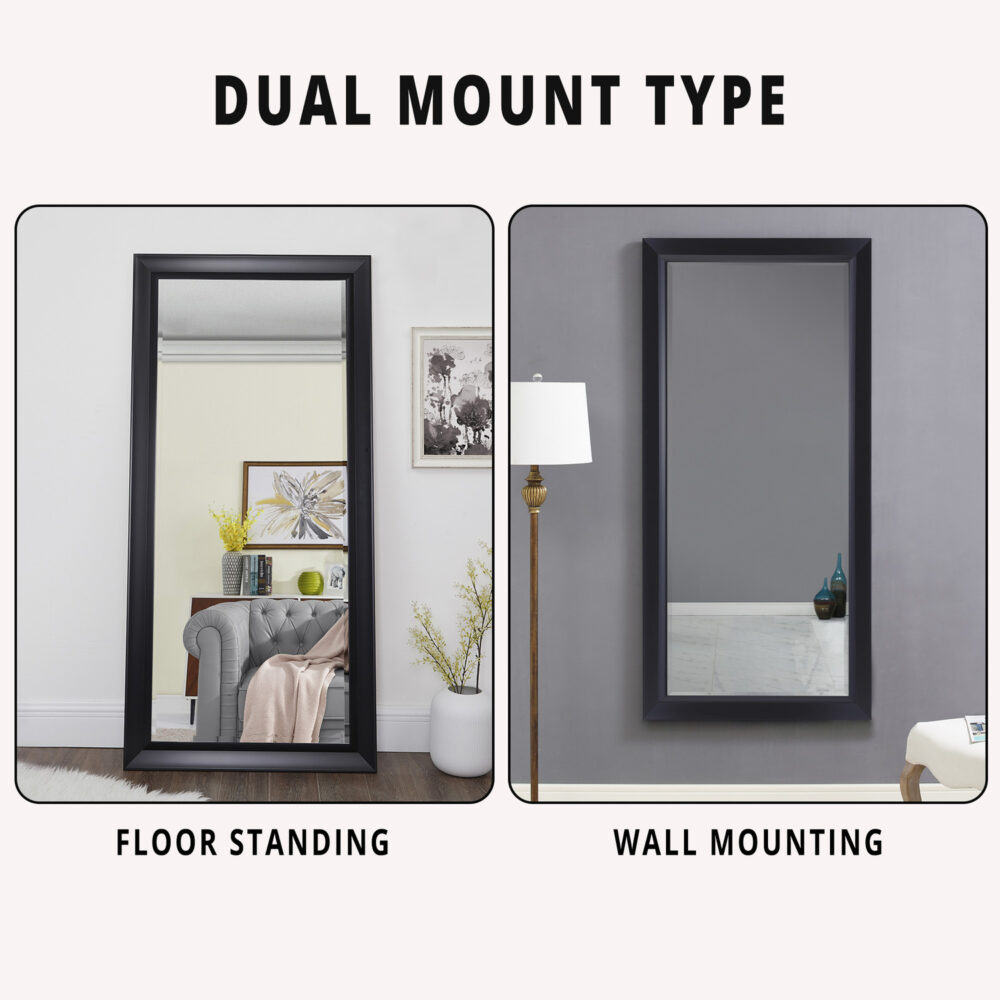 HomeStock Elegant Beveled Leaner Floor Mirror - 13