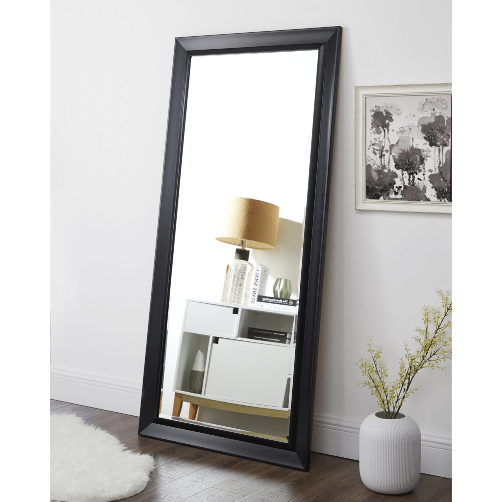 HomeStock Elegant Beveled Leaner Floor Mirror - 12