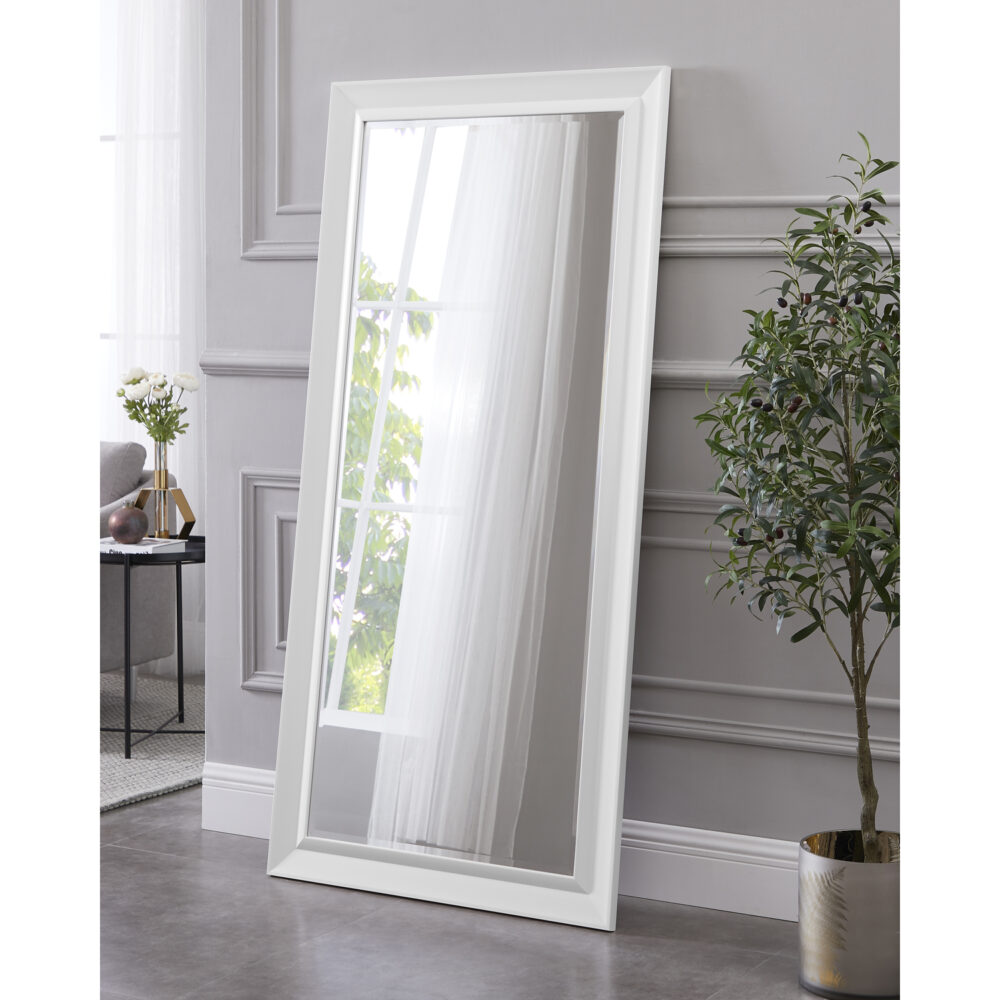 HomeStock Elegant Beveled Leaner Floor Mirror - 17