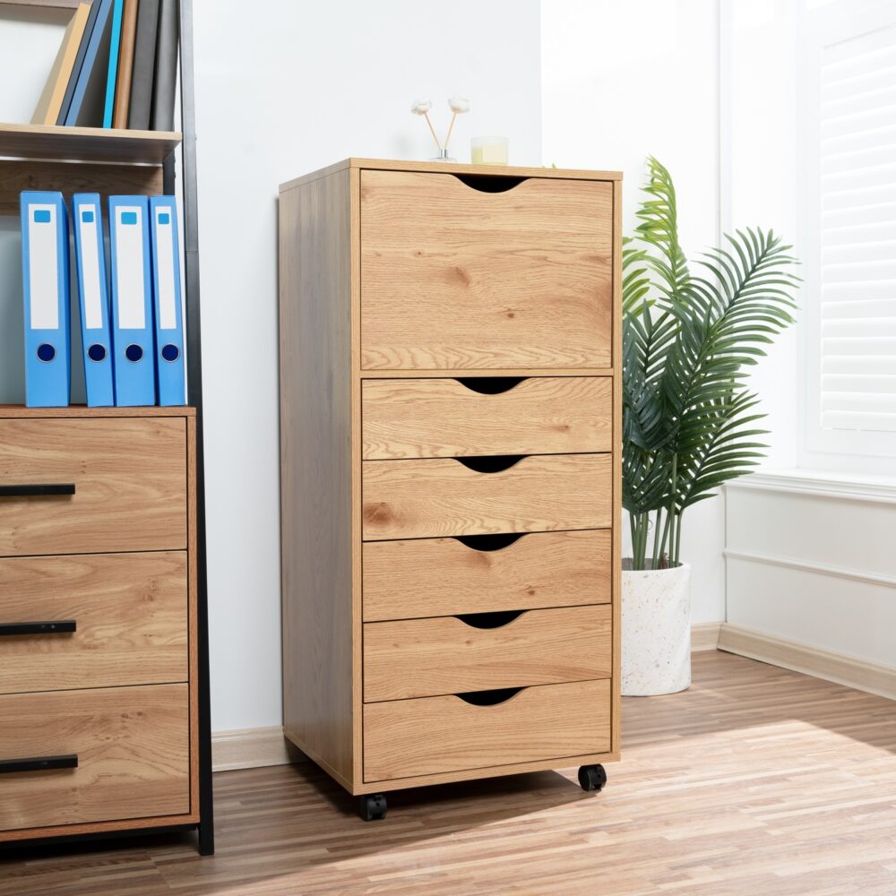 6-Drawer Office Storage Cabinet by HomeStock - 21