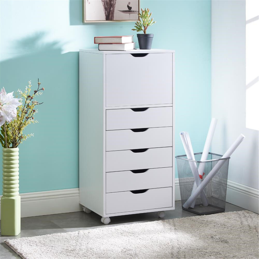 6-Drawer Office Storage Cabinet by HomeStock - 1