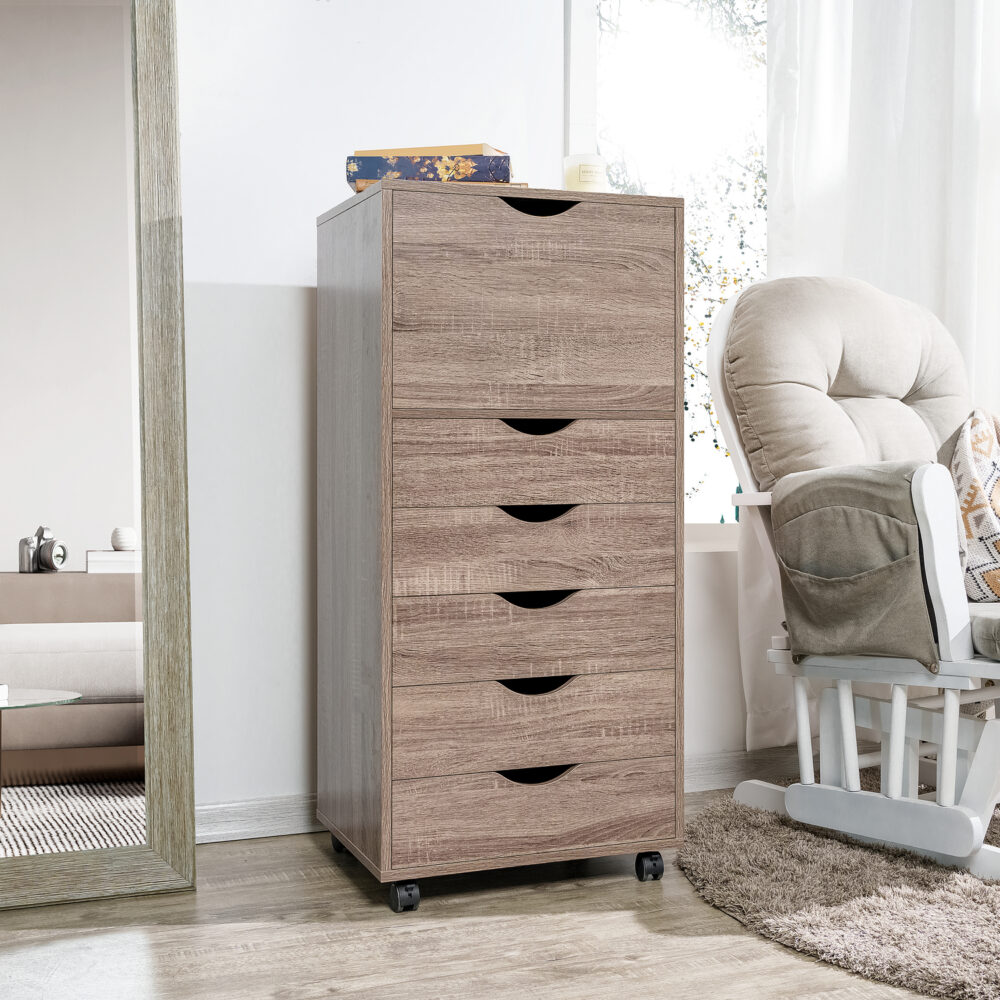 6-Drawer Office Storage Cabinet by HomeStock - 31