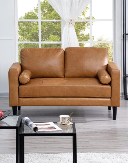 Upholstered Loveseat by HomeStock