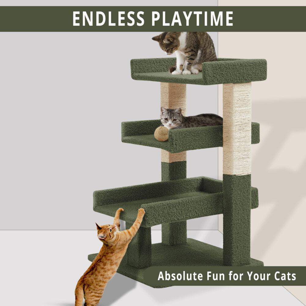 Triple Layer Cat Tower by HomeStock - 8