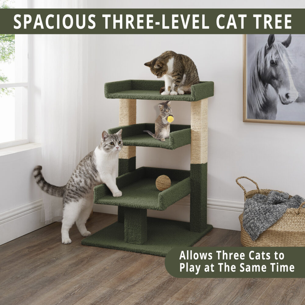 Triple Layer Cat Tower by HomeStock - 11