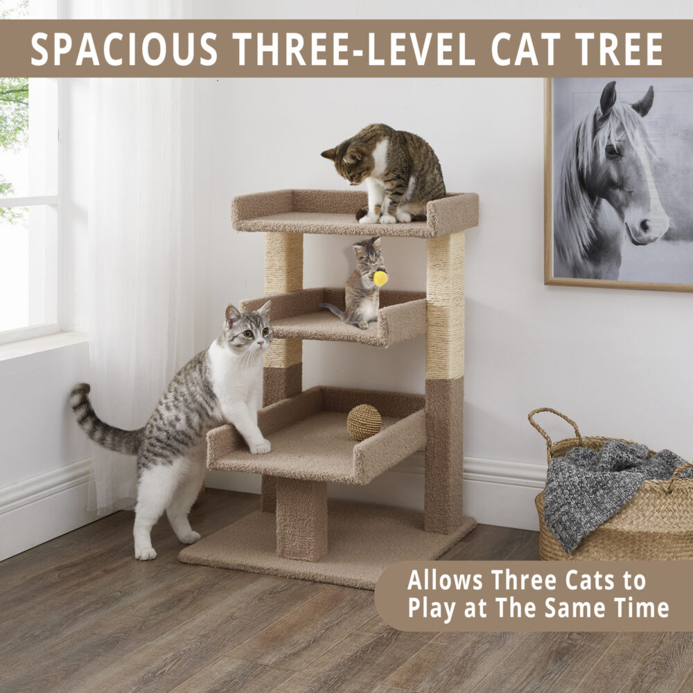 Triple Layer Cat Tower by HomeStock - 16