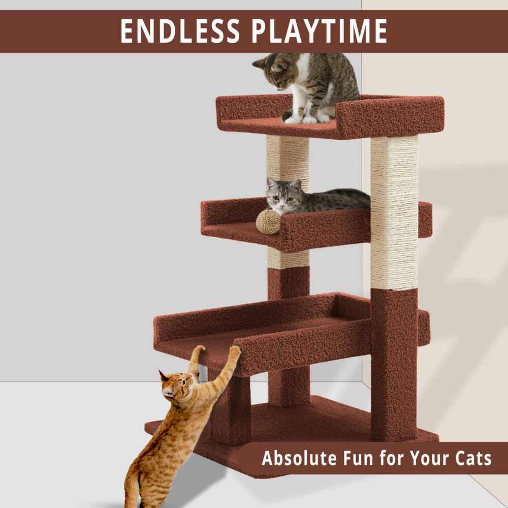 Triple Layer Cat Tower by HomeStock - 18