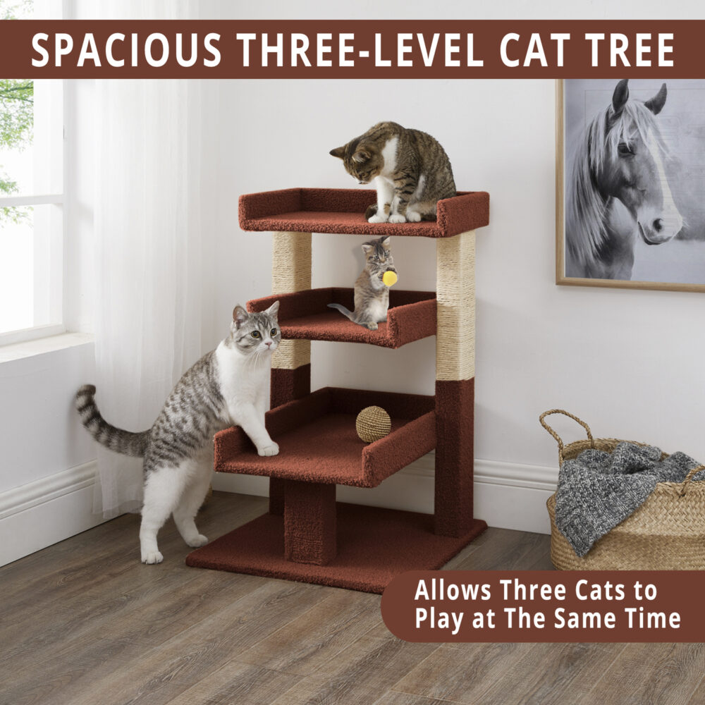 Triple Layer Cat Tower by HomeStock - 21