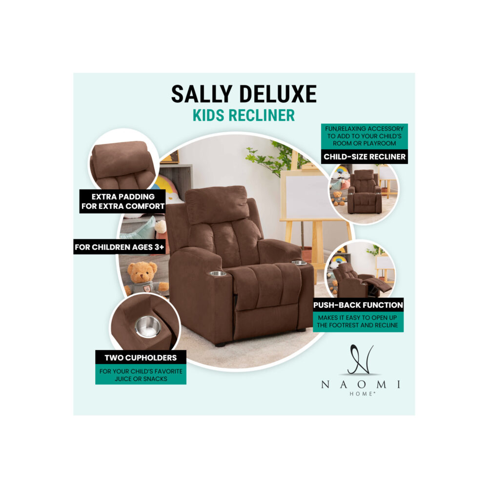 Deluxe Kids Recliner by HomeStock - 3