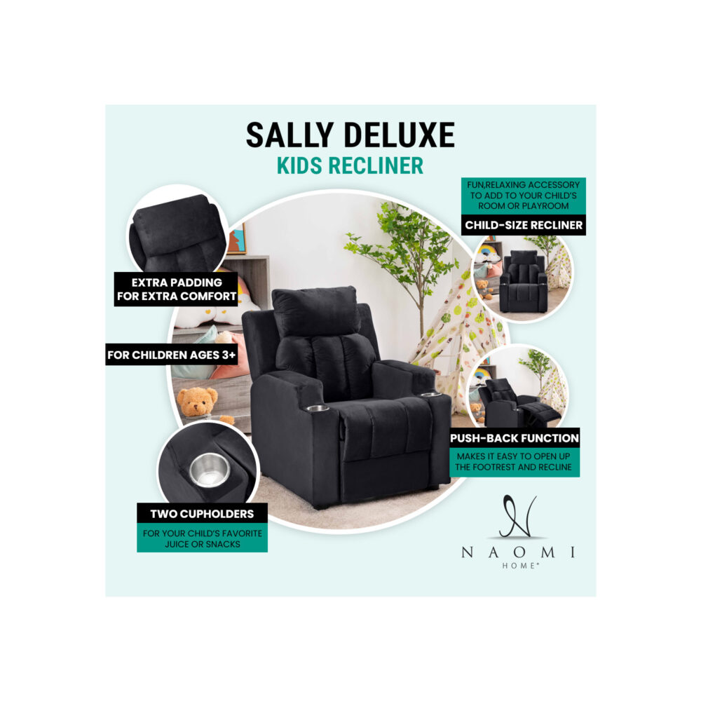 Deluxe Kids Recliner by HomeStock - 13
