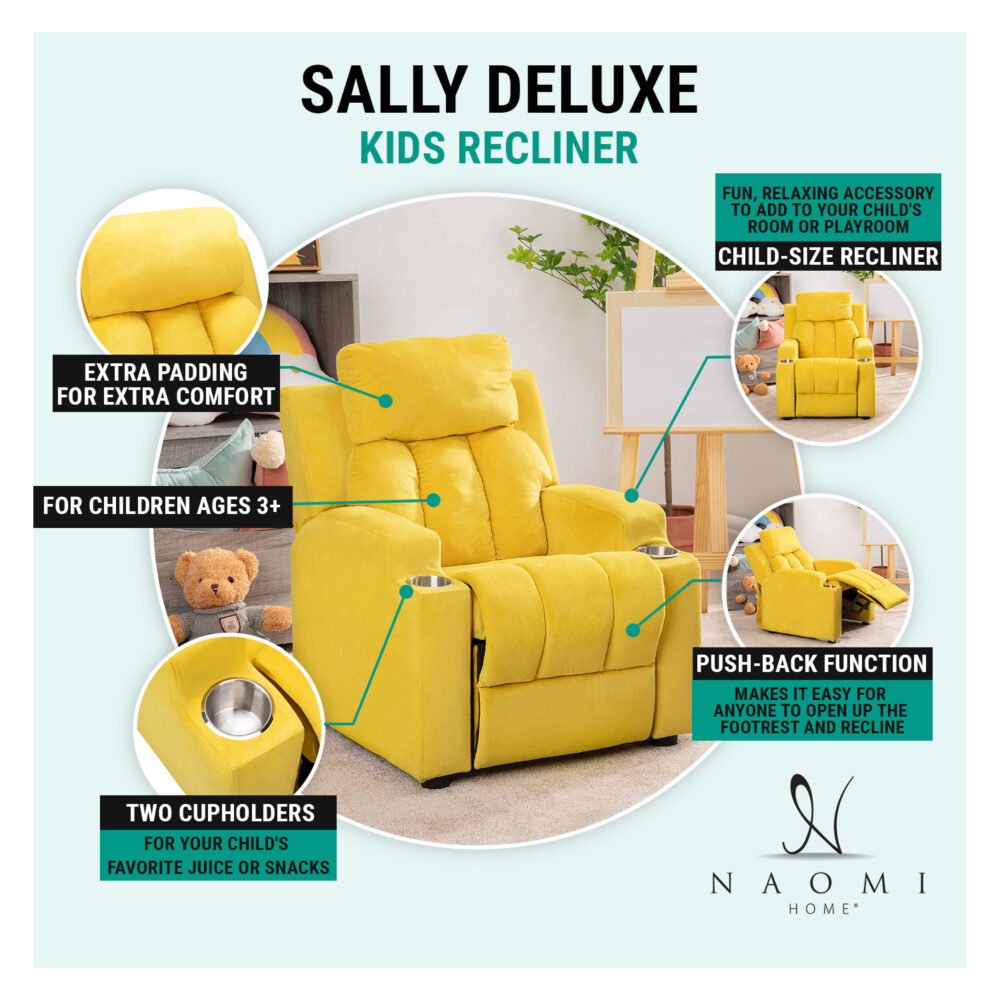 Deluxe Kids Recliner by HomeStock - 28