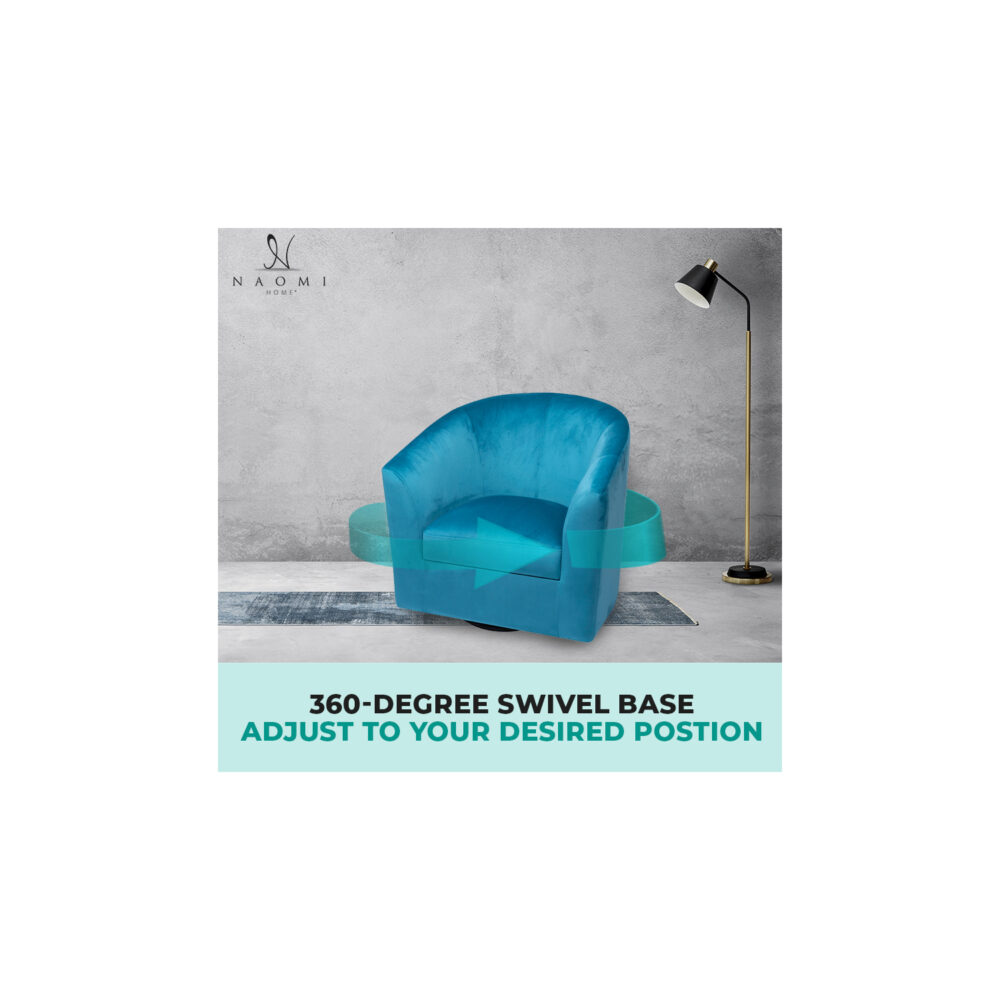 HomeStock Swivel Barrel Accent Chair - 10