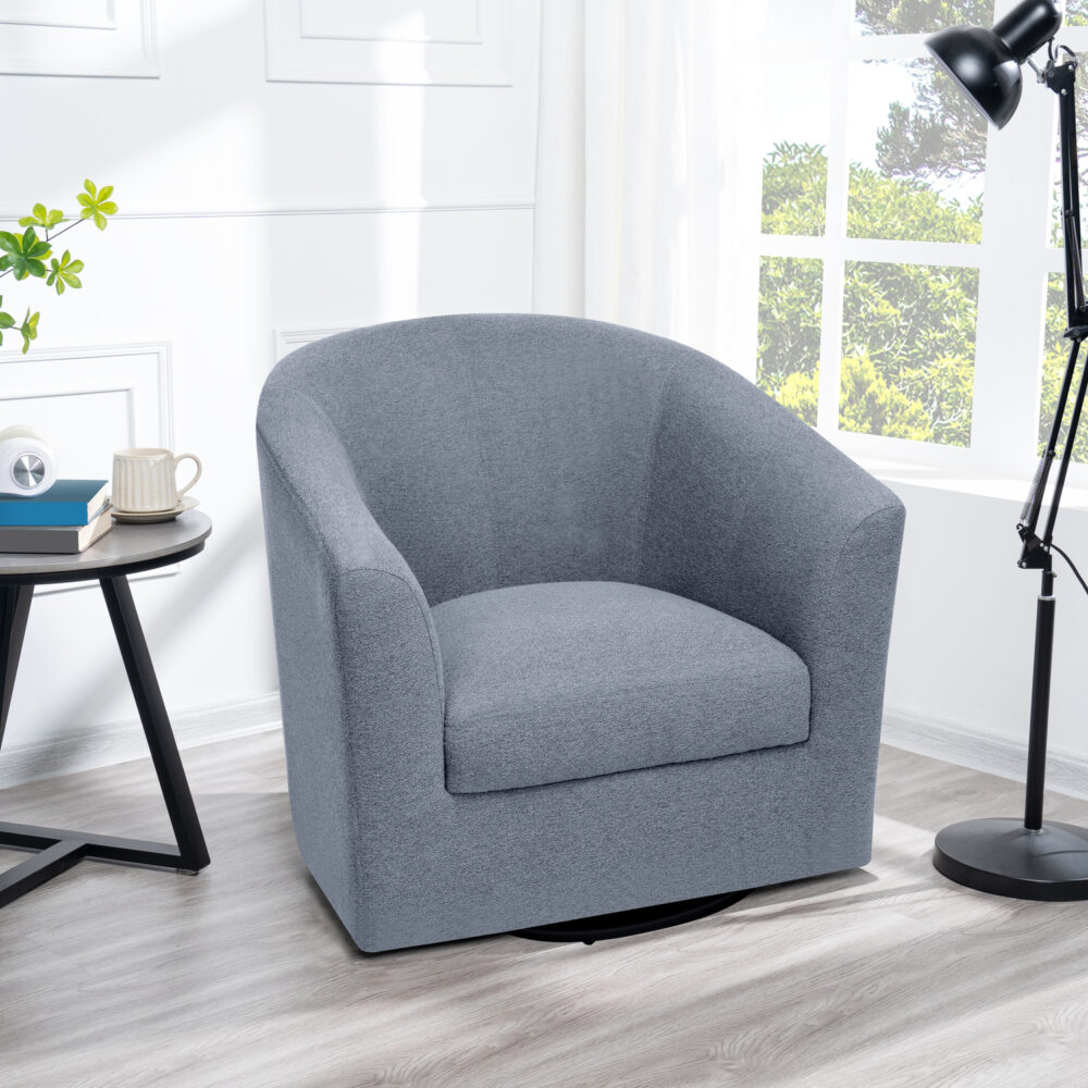 HomeStock Swivel Barrel Accent Chair - 23