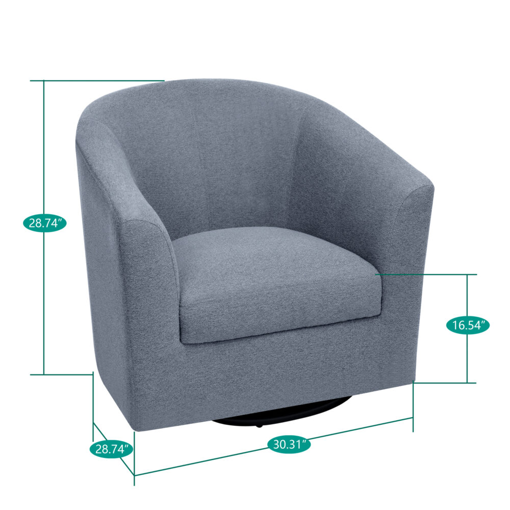 HomeStock Swivel Barrel Accent Chair - 24